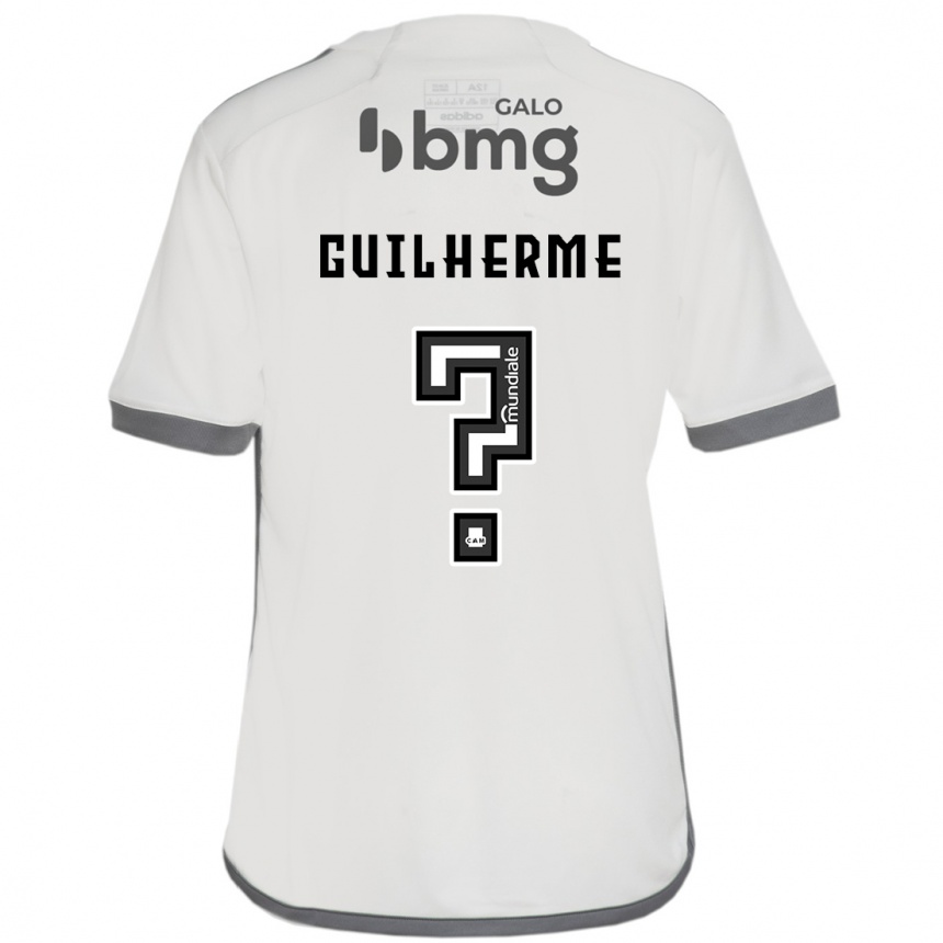 Enfant Football Maillot Kauan Guilherme #0 Blanc Cassé Tenues Extérieur 2024/25 Canada