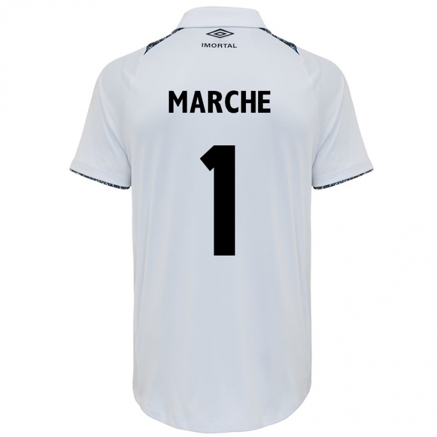 Enfant Football Maillot Agustín Marchesín #1 Blanc Bleu Tenues Extérieur 2024/25 Canada