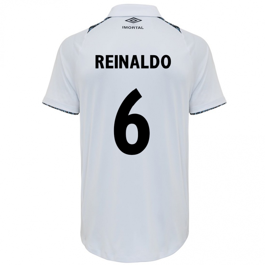 Enfant Football Maillot Reinaldo #6 Blanc Bleu Tenues Extérieur 2024/25 Canada