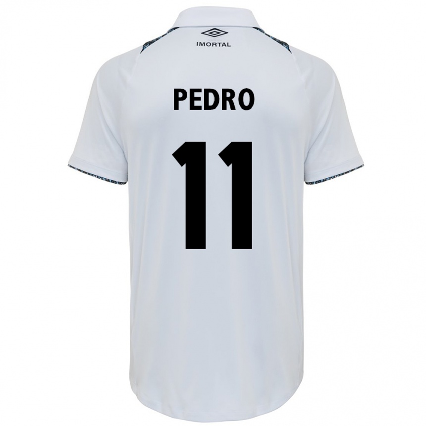 Enfant Football Maillot João Pedro #11 Blanc Bleu Tenues Extérieur 2024/25 Canada