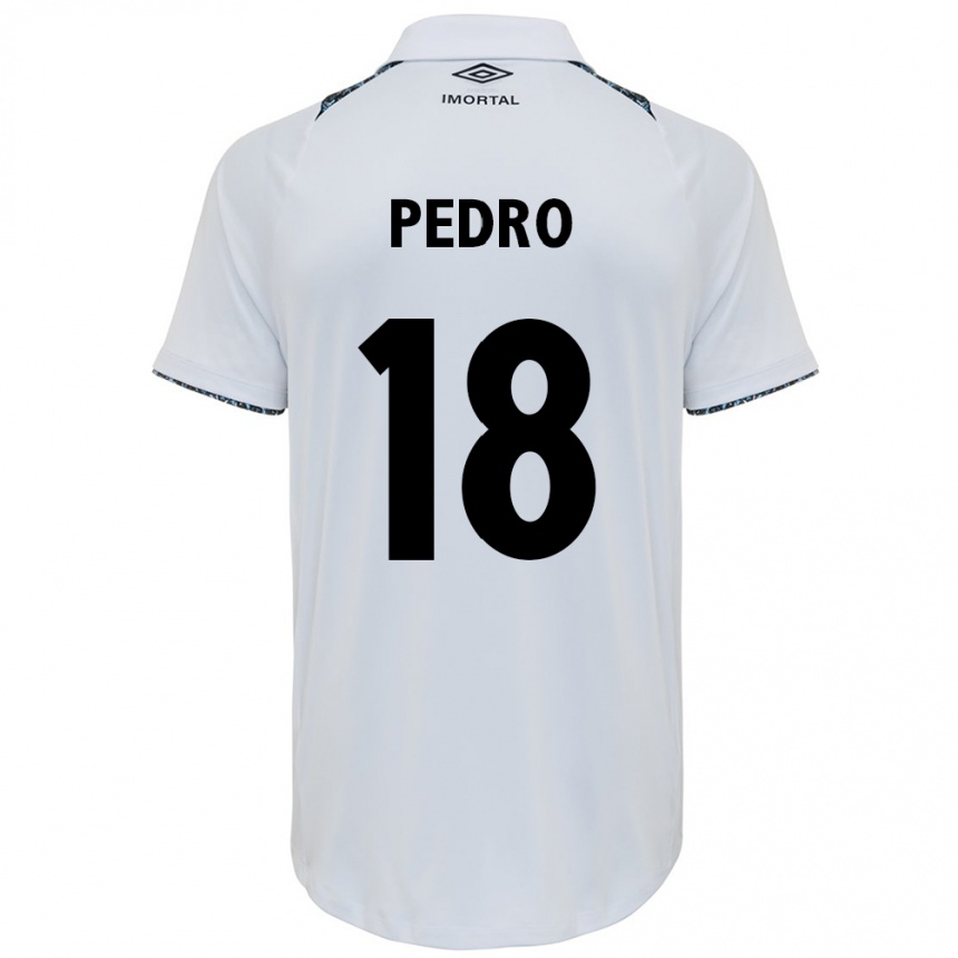 Enfant Football Maillot João Pedro #18 Blanc Bleu Tenues Extérieur 2024/25 Canada