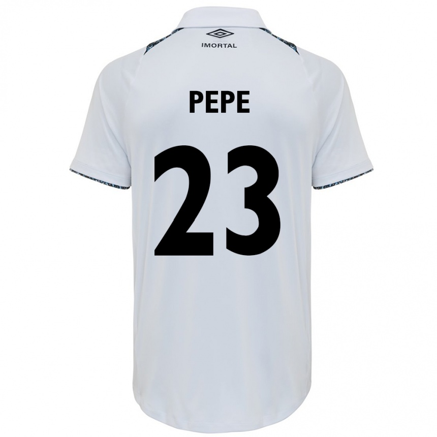 Enfant Football Maillot Pepê #23 Blanc Bleu Tenues Extérieur 2024/25 Canada