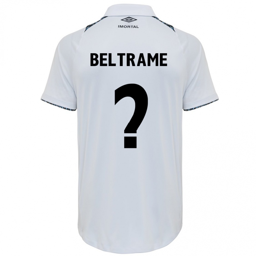 Kids Football Thiago Beltrame #0 White Blue Away Jersey 2024/25 T-Shirt Canada