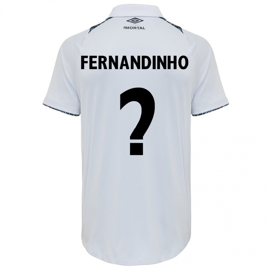 Enfant Football Maillot Fernandinho #0 Blanc Bleu Tenues Extérieur 2024/25 Canada