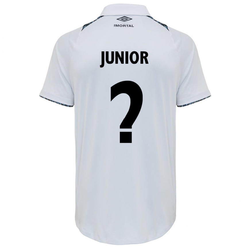 Enfant Football Maillot Artur Junior #0 Blanc Bleu Tenues Extérieur 2024/25 Canada