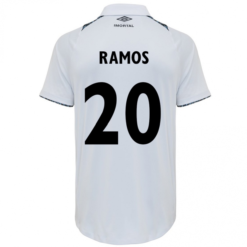 Enfant Football Maillot Mónica Ramos #20 Blanc Bleu Tenues Extérieur 2024/25 Canada