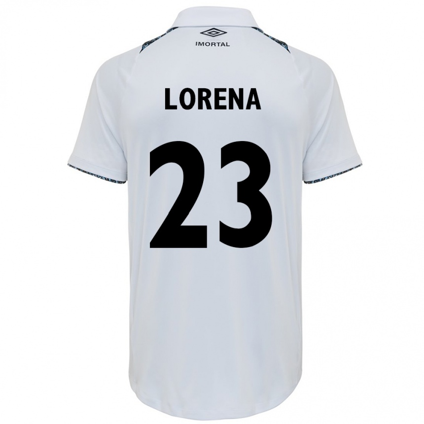 Kids Football Lorena #23 White Blue Away Jersey 2024/25 T-Shirt Canada