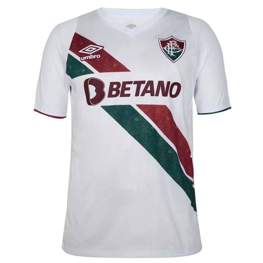 Enfant Football Maillot Votre Nom #0 Blanc Vert Bordeaux Tenues Extérieur 2024/25 Canada