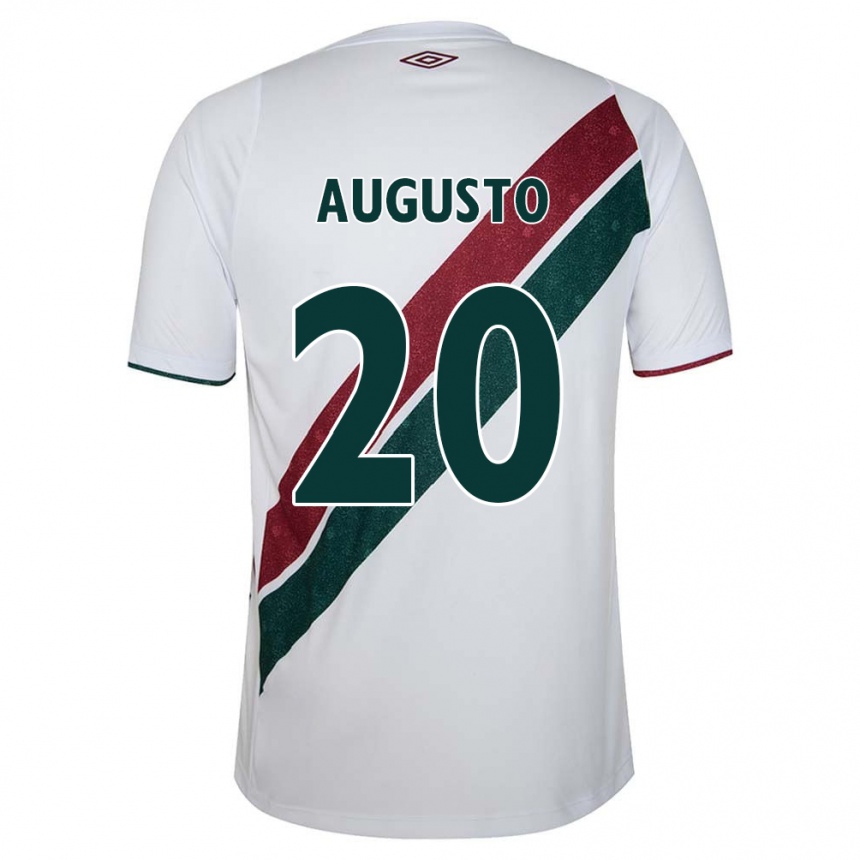 Enfant Football Maillot Renato Augusto #20 Blanc Vert Bordeaux Tenues Extérieur 2024/25 Canada