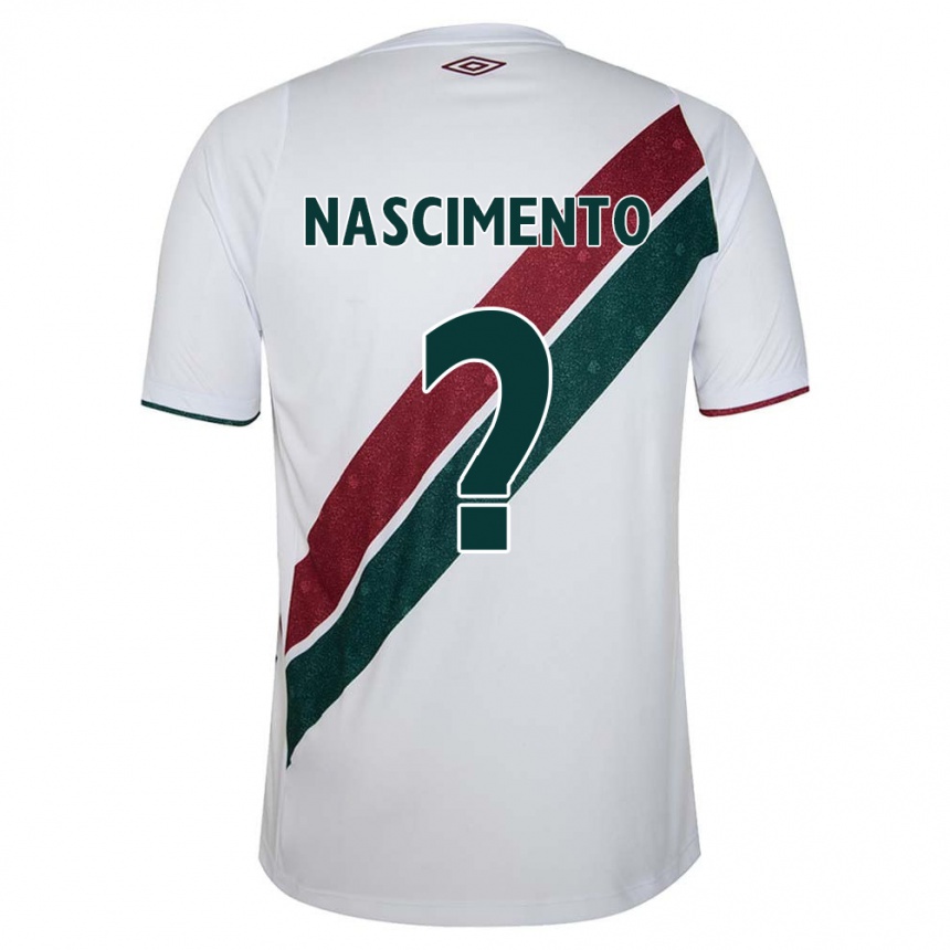 Enfant Football Maillot Hiago Nascimento #0 Blanc Vert Bordeaux Tenues Extérieur 2024/25 Canada