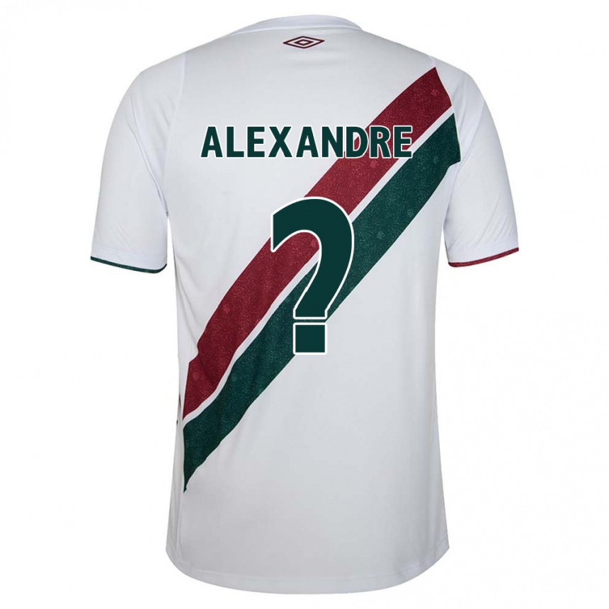 Kids Football Alexandre #0 White Green Maroon Away Jersey 2024/25 T-Shirt Canada