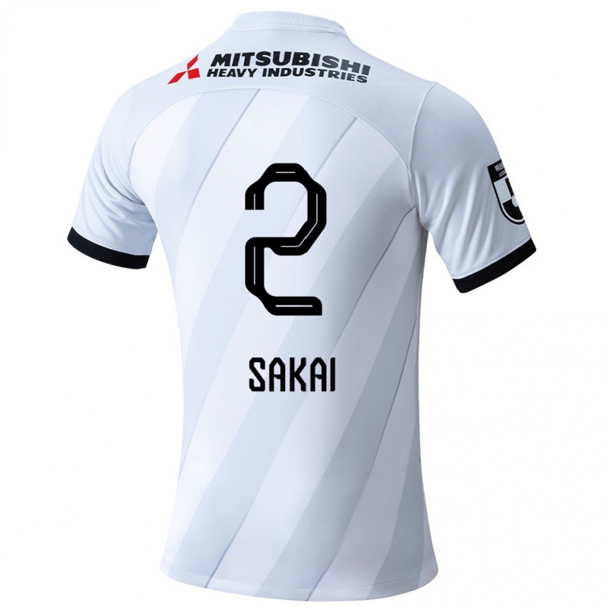 Kids Football Hiroki Sakai #2 White Grey Away Jersey 2024/25 T-Shirt Canada