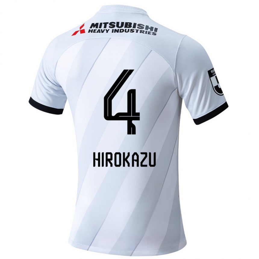 Enfant Football Maillot Hirokazu Ishihara #4 Blanc Gris Tenues Extérieur 2024/25 Canada