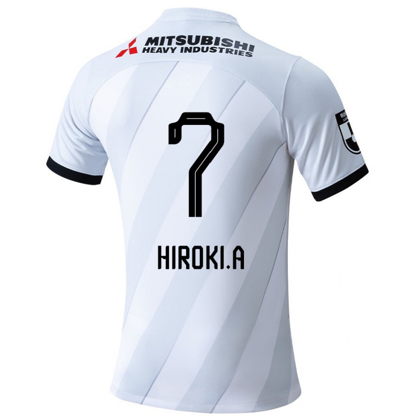 Kids Football Hiroki Abe #7 White Grey Away Jersey 2024/25 T-Shirt Canada