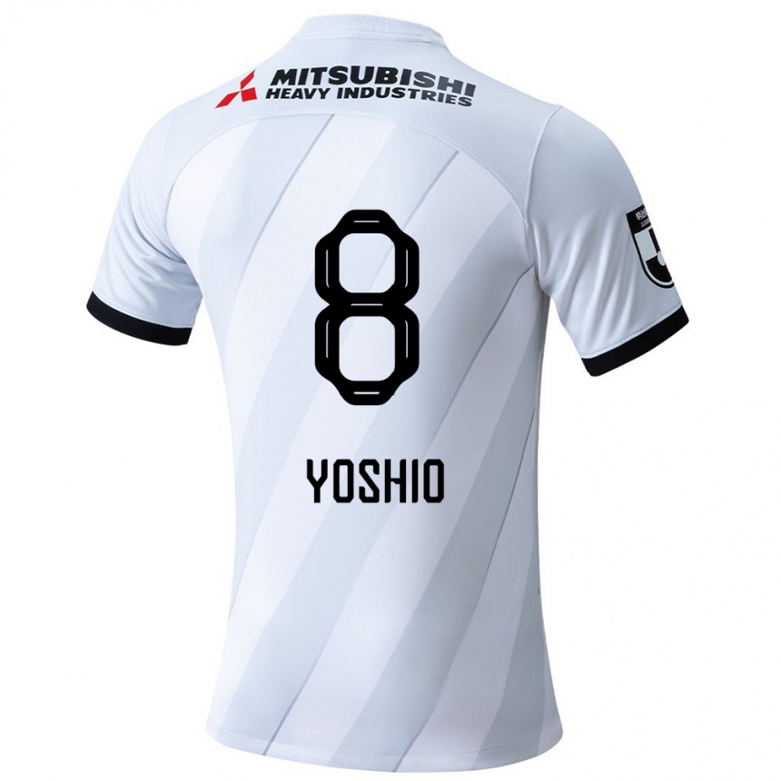 Kids Football Yoshio Koizumi #8 White Grey Away Jersey 2024/25 T-Shirt Canada