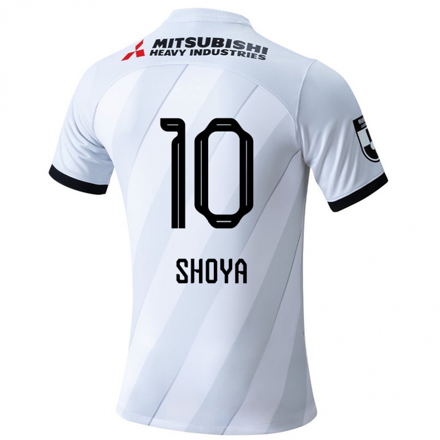 Enfant Football Maillot Shoya Nakajima #10 Blanc Gris Tenues Extérieur 2024/25 Canada