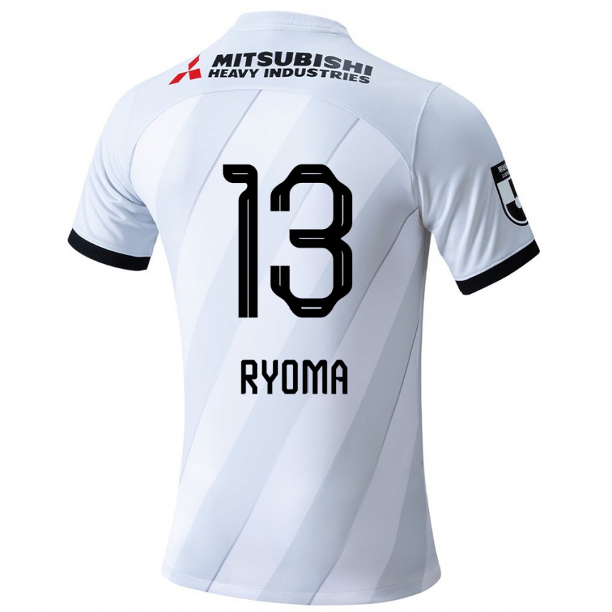 Kids Football Ryoma Watanabe #13 White Grey Away Jersey 2024/25 T-Shirt Canada