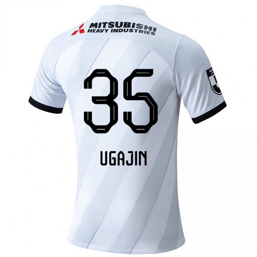 Kids Football Tomoya Ugajin #35 White Grey Away Jersey 2024/25 T-Shirt Canada