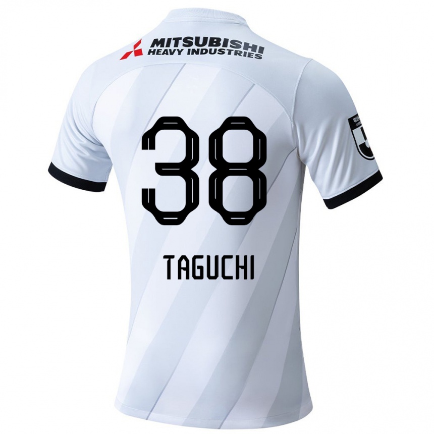 Enfant Football Maillot Keita Taguchi #38 Blanc Gris Tenues Extérieur 2024/25 Canada