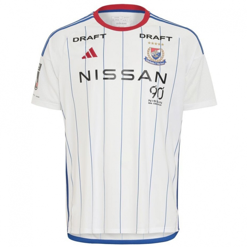 Enfant Football Maillot Asahi Uenaka #14 Blanc Bleu Rouge Tenues Extérieur 2024/25 Canada