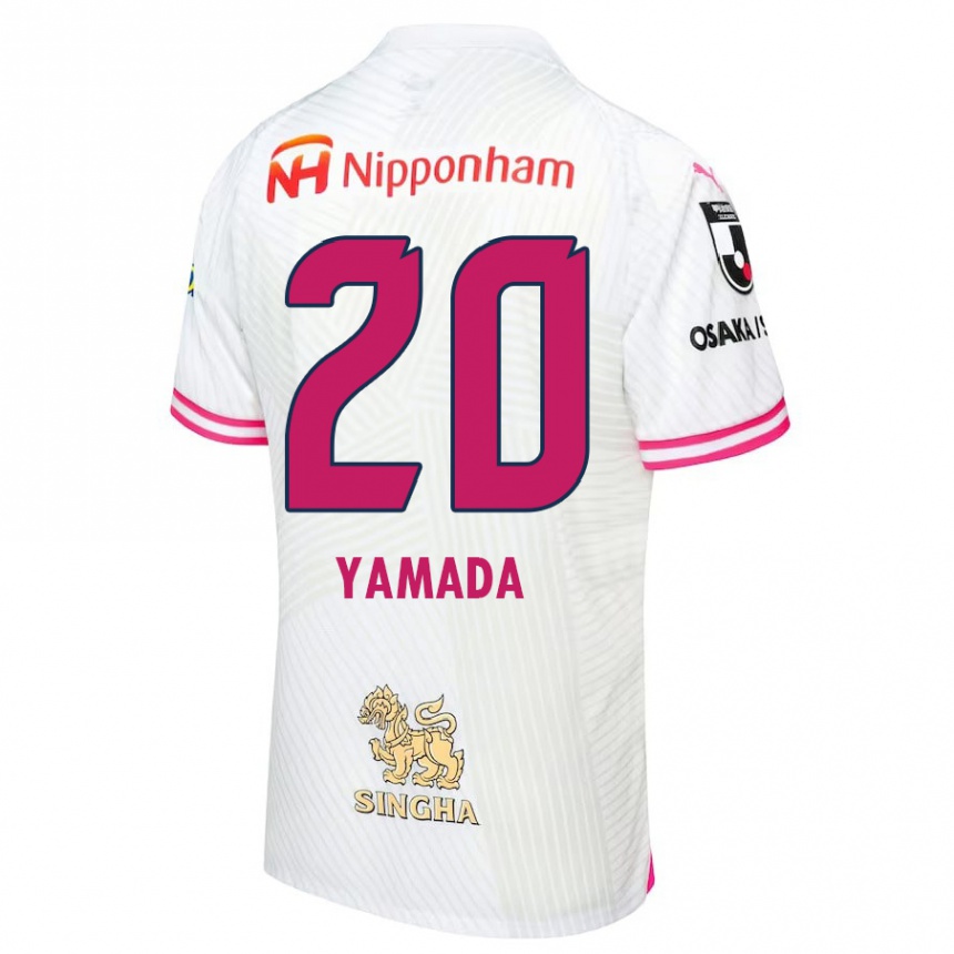 Enfant Football Maillot Kotaro Yamada #20 Blanc Rose Tenues Extérieur 2024/25 Canada