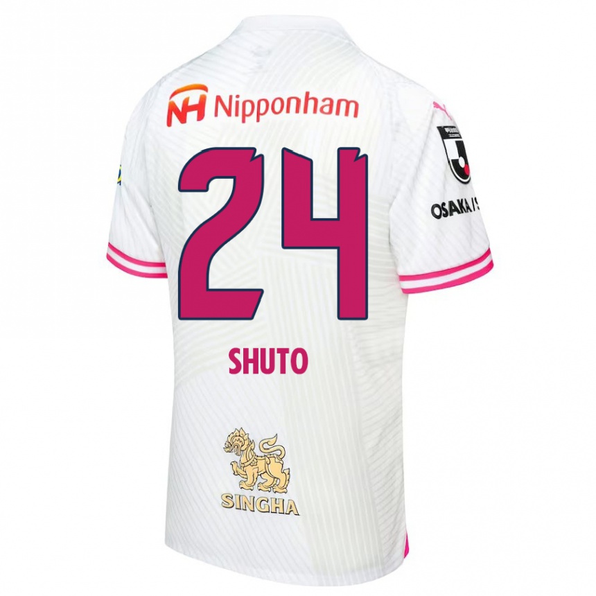 Enfant Football Maillot Nozomi Shuto #24 Blanc Rose Tenues Extérieur 2024/25 Canada