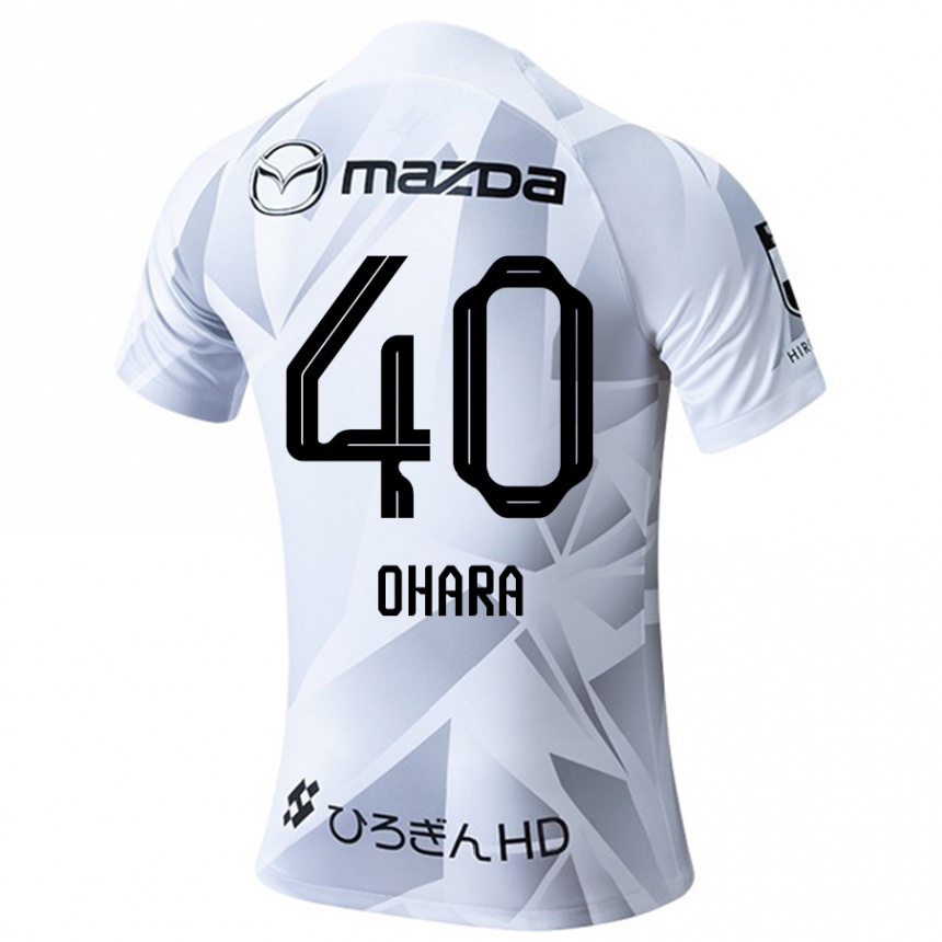 Kids Football Motoki Ohara #40 White Grey Black Away Jersey 2024/25 T-Shirt Canada