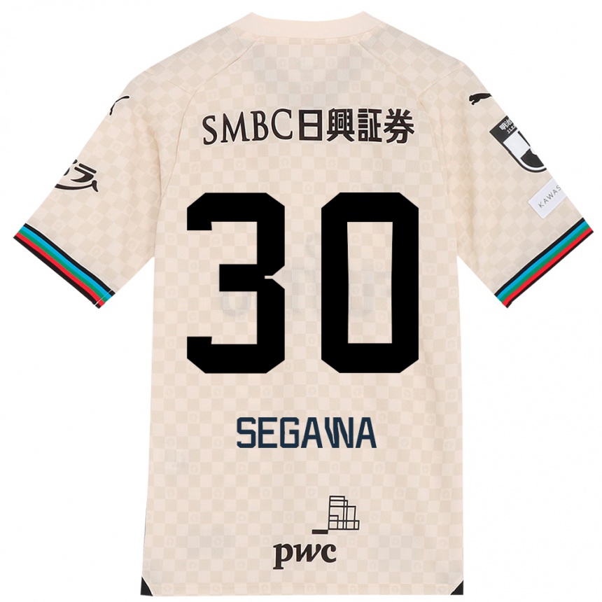 Enfant Football Maillot Yusuke Segawa #30 Blanc Gris Tenues Extérieur 2024/25 Canada