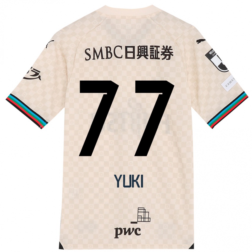 Kids Football Yuki Yamamoto #77 White Gray Away Jersey 2024/25 T-Shirt Canada