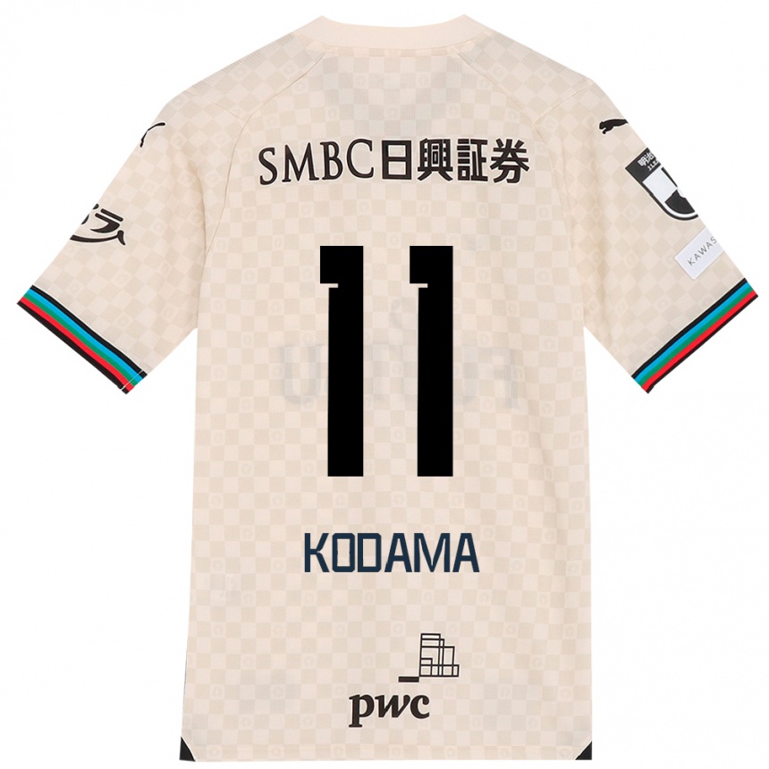 Kids Football Shotaro Kodama #11 White Gray Away Jersey 2024/25 T-Shirt Canada