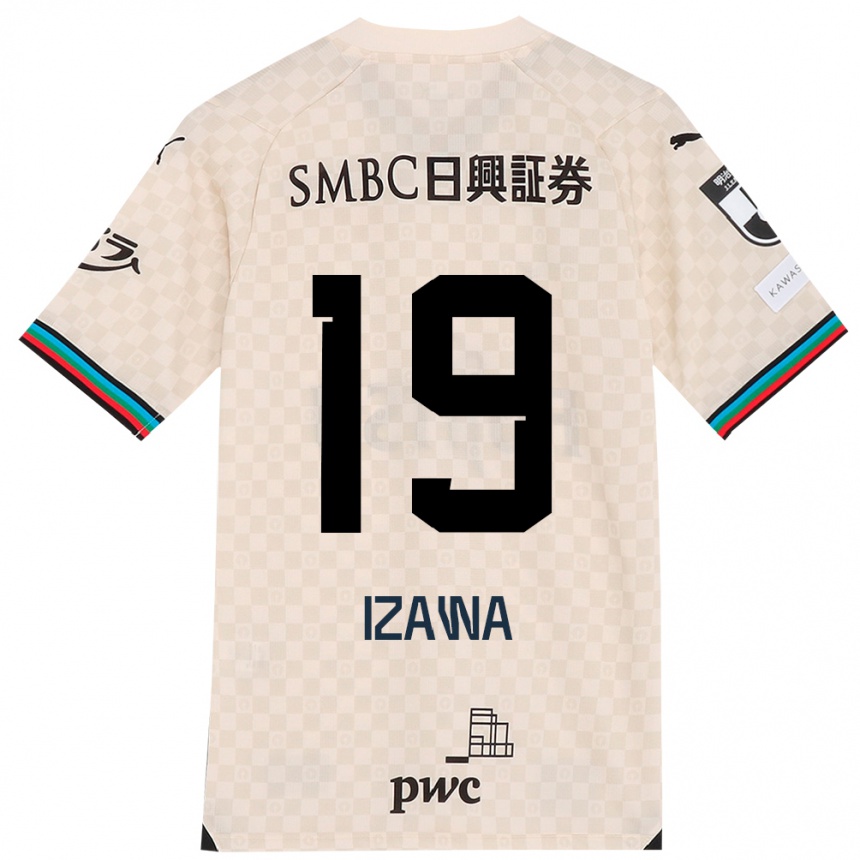 Enfant Football Maillot Haruki Izawa #19 Blanc Gris Tenues Extérieur 2024/25 Canada