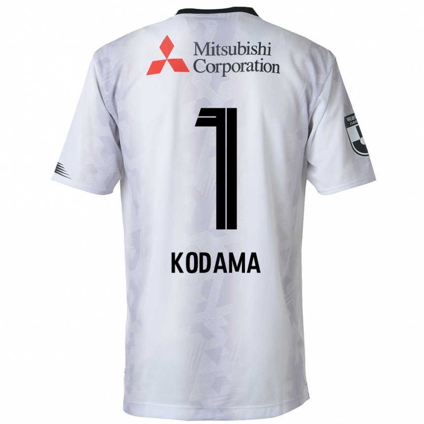 Enfant Football Maillot Tsuyoshi Kodama #1 Blanc Noir Tenues Extérieur 2024/25 Canada