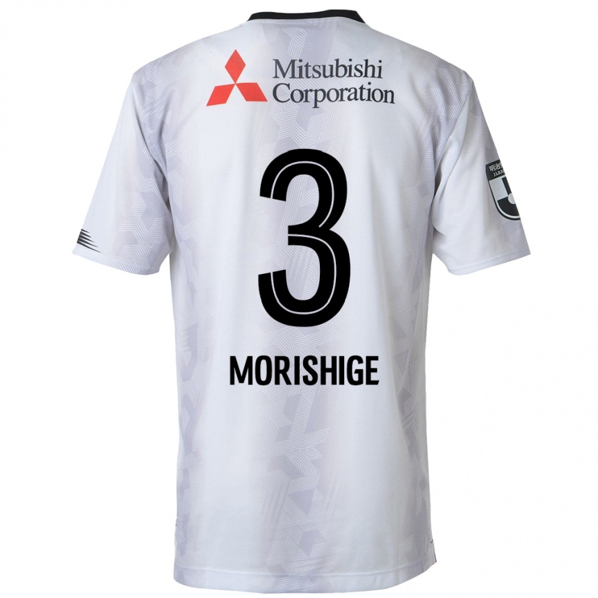 Enfant Football Maillot Masato Morishige #3 Blanc Noir Tenues Extérieur 2024/25 Canada