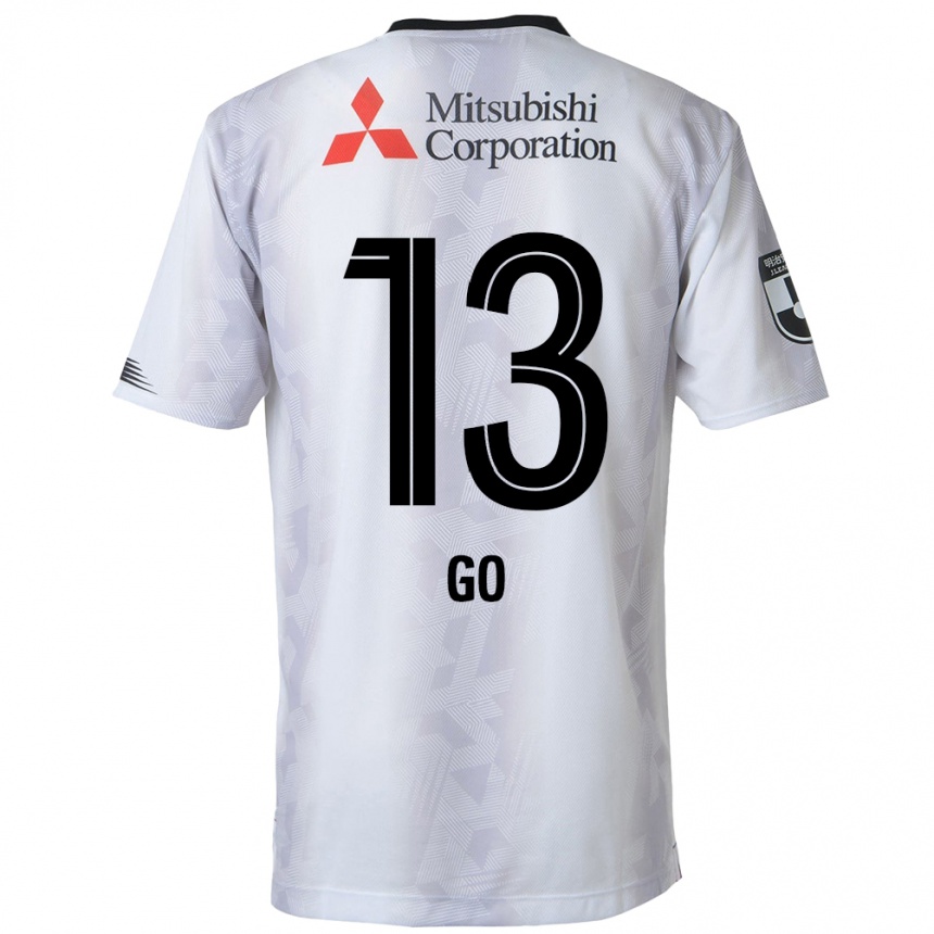 Kids Football Go Hatano #13 White Black Away Jersey 2024/25 T-Shirt Canada