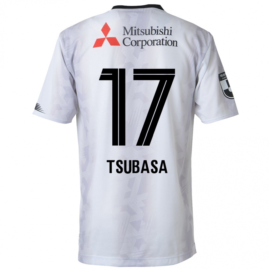 Enfant Football Maillot Tsubasa Terayama #17 Blanc Noir Tenues Extérieur 2024/25 Canada