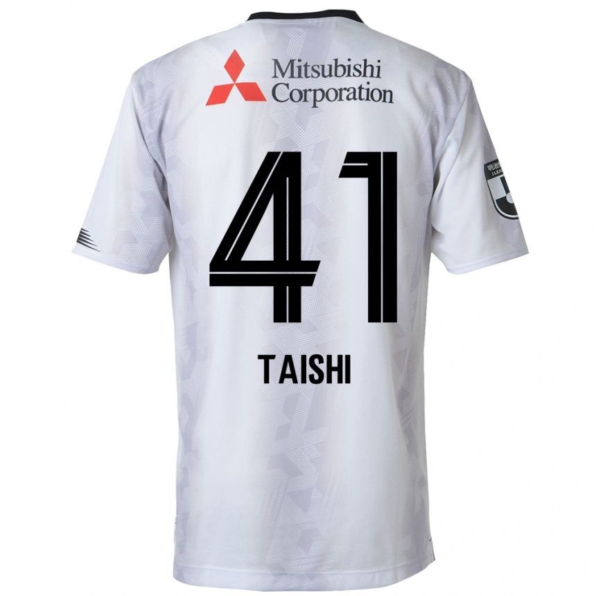 Kids Football Taishi Brandon Nozawa #41 White Black Away Jersey 2024/25 T-Shirt Canada