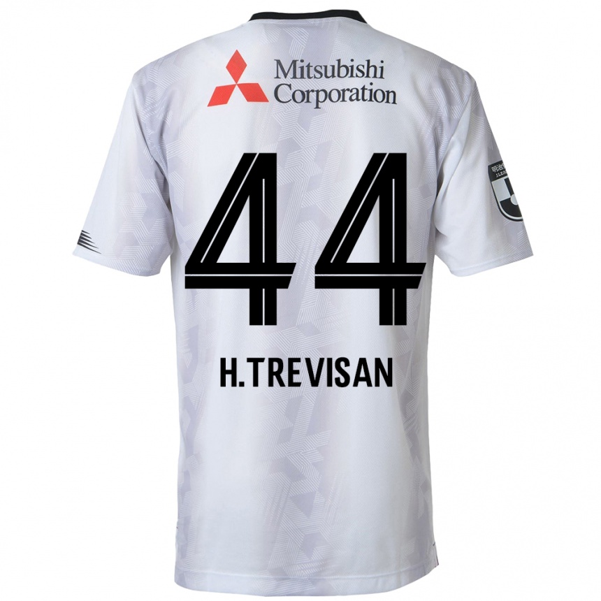 Kids Football Henrique Trevisan #44 White Black Away Jersey 2024/25 T-Shirt Canada