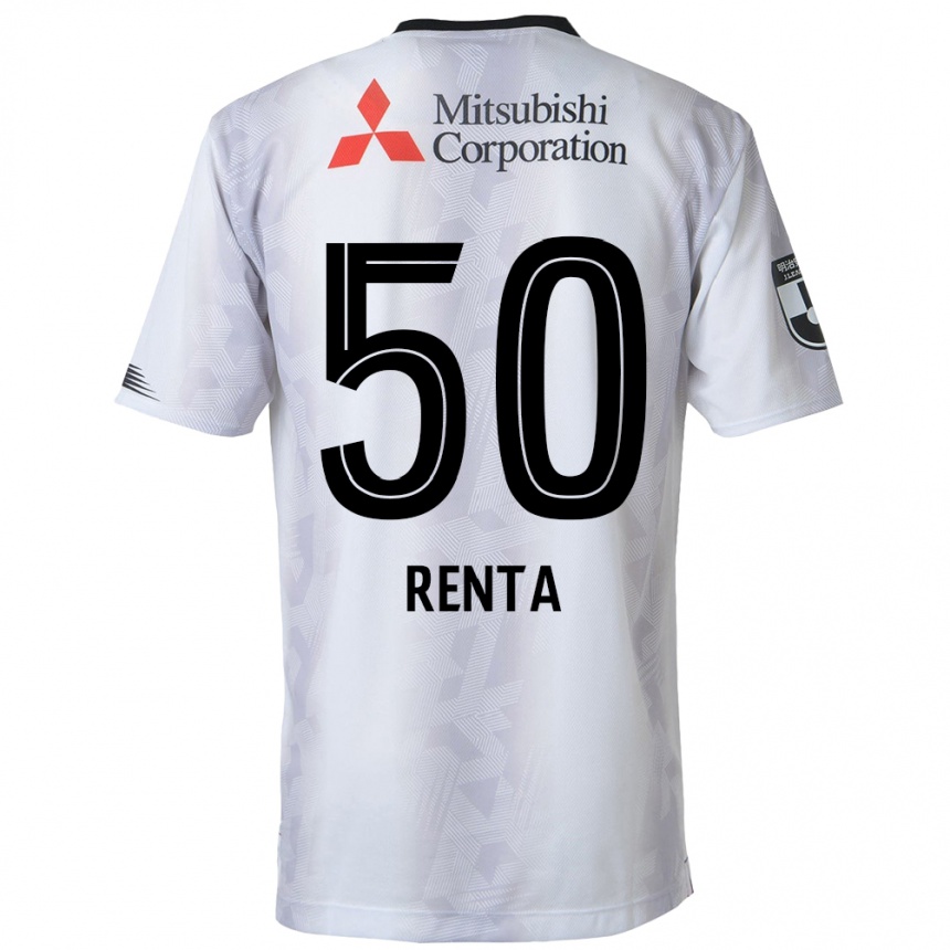 Kids Football Renta Higashi #50 White Black Away Jersey 2024/25 T-Shirt Canada