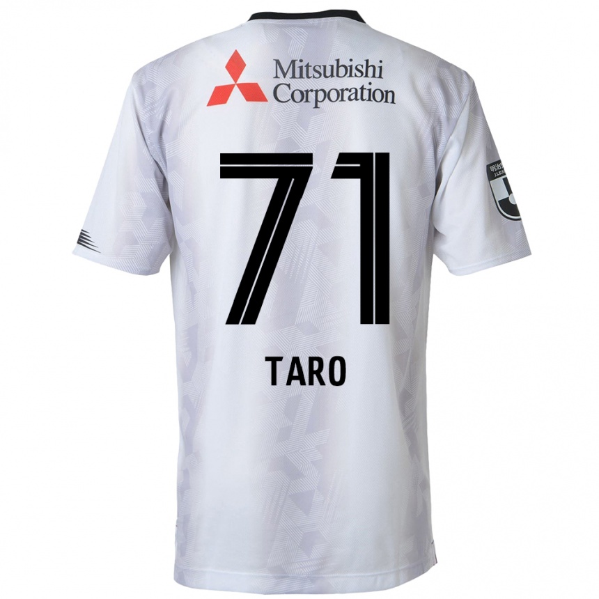 Kids Football Ryotaro Araki #71 White Black Away Jersey 2024/25 T-Shirt Canada