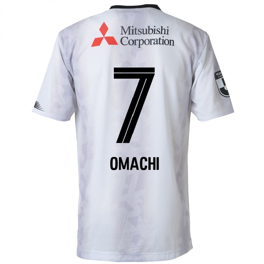 Enfant Football Maillot Hyugo Omachi #7 Blanc Noir Tenues Extérieur 2024/25 Canada