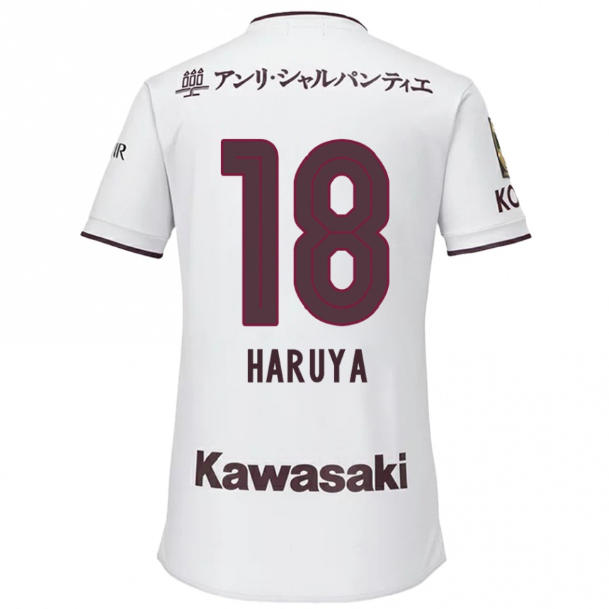 Enfant Football Maillot Haruya Ide #18 Blanc Rouge Tenues Extérieur 2024/25 Canada