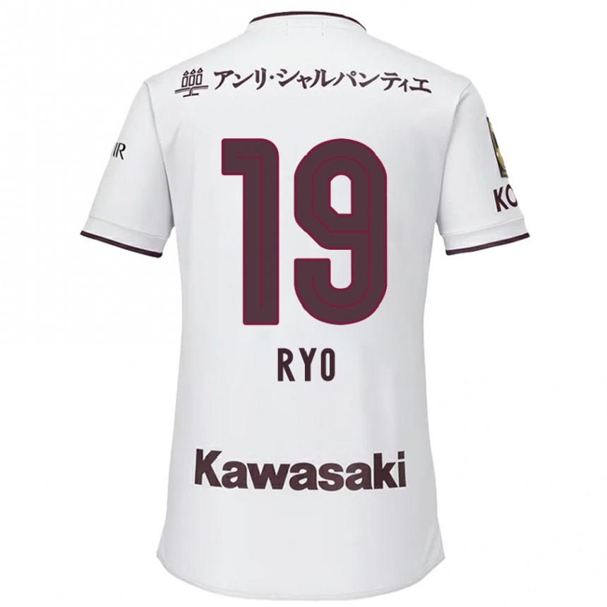 Kids Football Ryo Hatsuse #19 White Red Away Jersey 2024/25 T-Shirt Canada