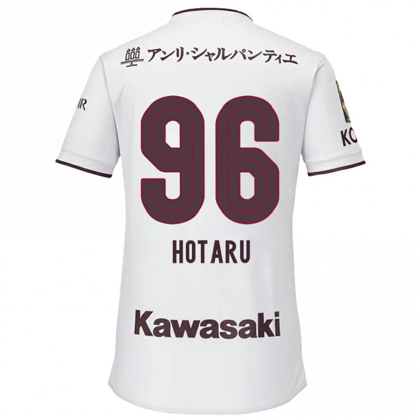 Kids Football Hotaru Yamaguchi #96 White Red Away Jersey 2024/25 T-Shirt Canada