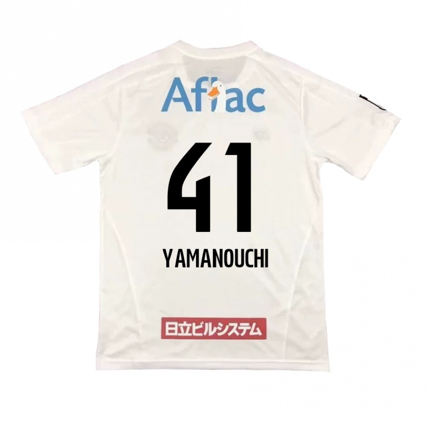 Enfant Football Maillot Yusei Yamanouchi #41 Blanc Noir Tenues Extérieur 2024/25 Canada