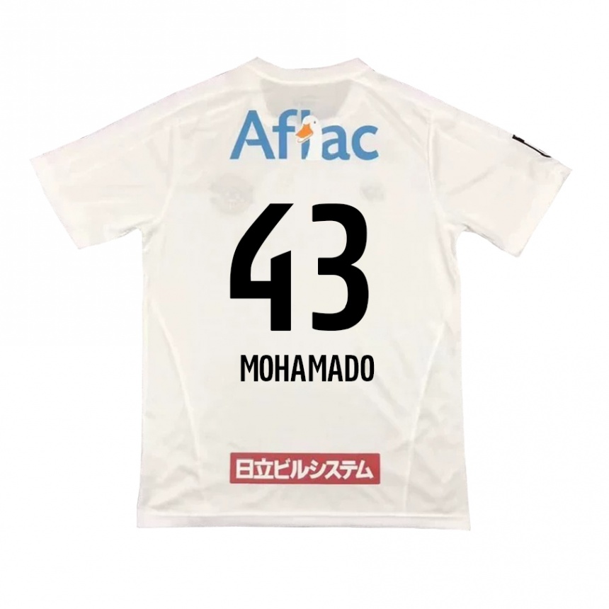 Enfant Football Maillot Faruzansana Mohamado #43 Blanc Noir Tenues Extérieur 2024/25 Canada