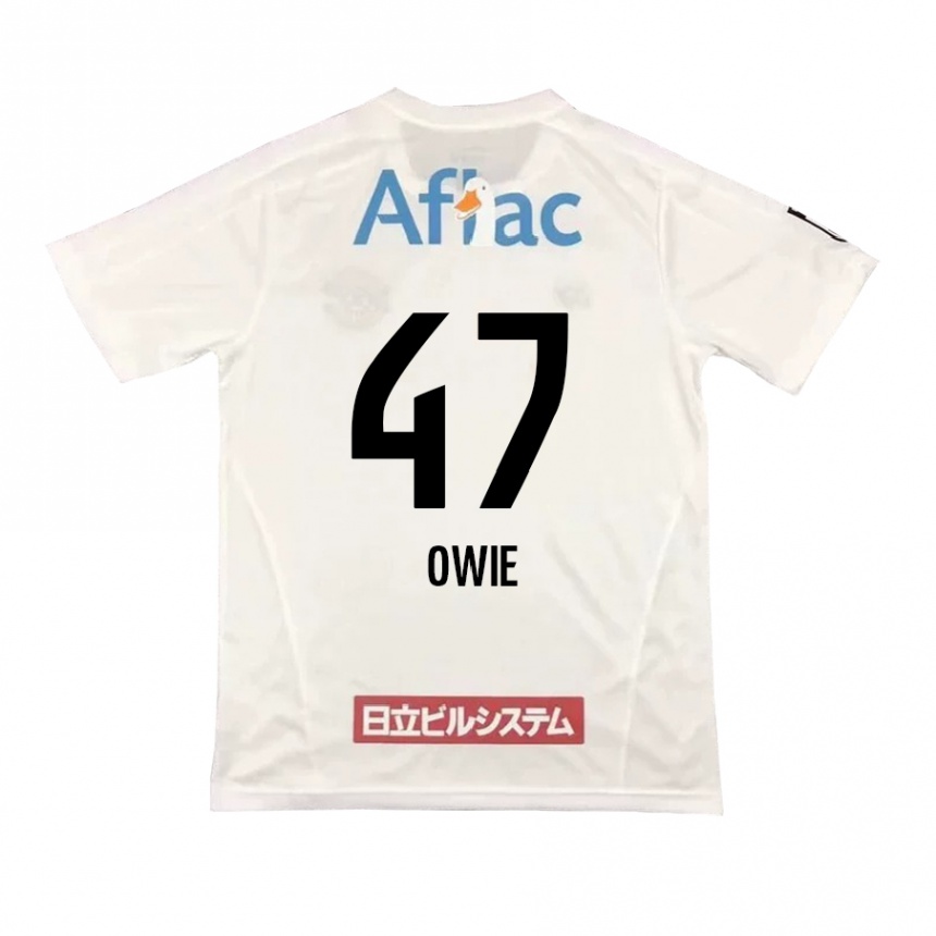 Kids Football William Owie #47 White Black Away Jersey 2024/25 T-Shirt Canada