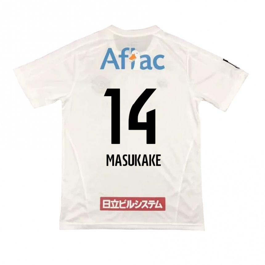 Kids Football Sogo Masukake #14 White Black Away Jersey 2024/25 T-Shirt Canada