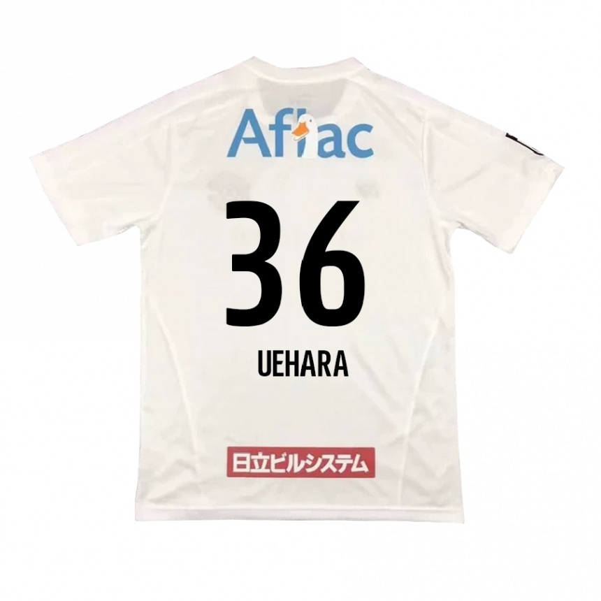 Kids Football Reo Uehara #36 White Black Away Jersey 2024/25 T-Shirt Canada