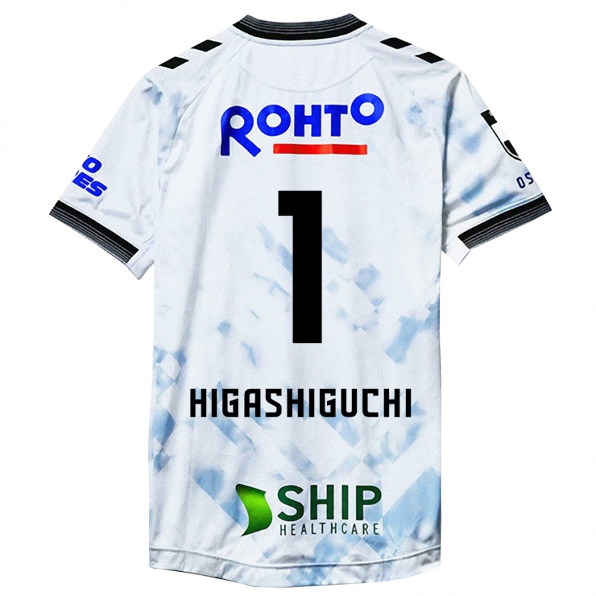 Kids Football Masaaki Higashiguchi #1 White Black Away Jersey 2024/25 T-Shirt Canada