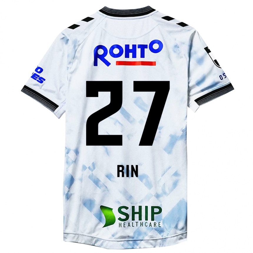 Kids Football Rin Mito #27 White Black Away Jersey 2024/25 T-Shirt Canada